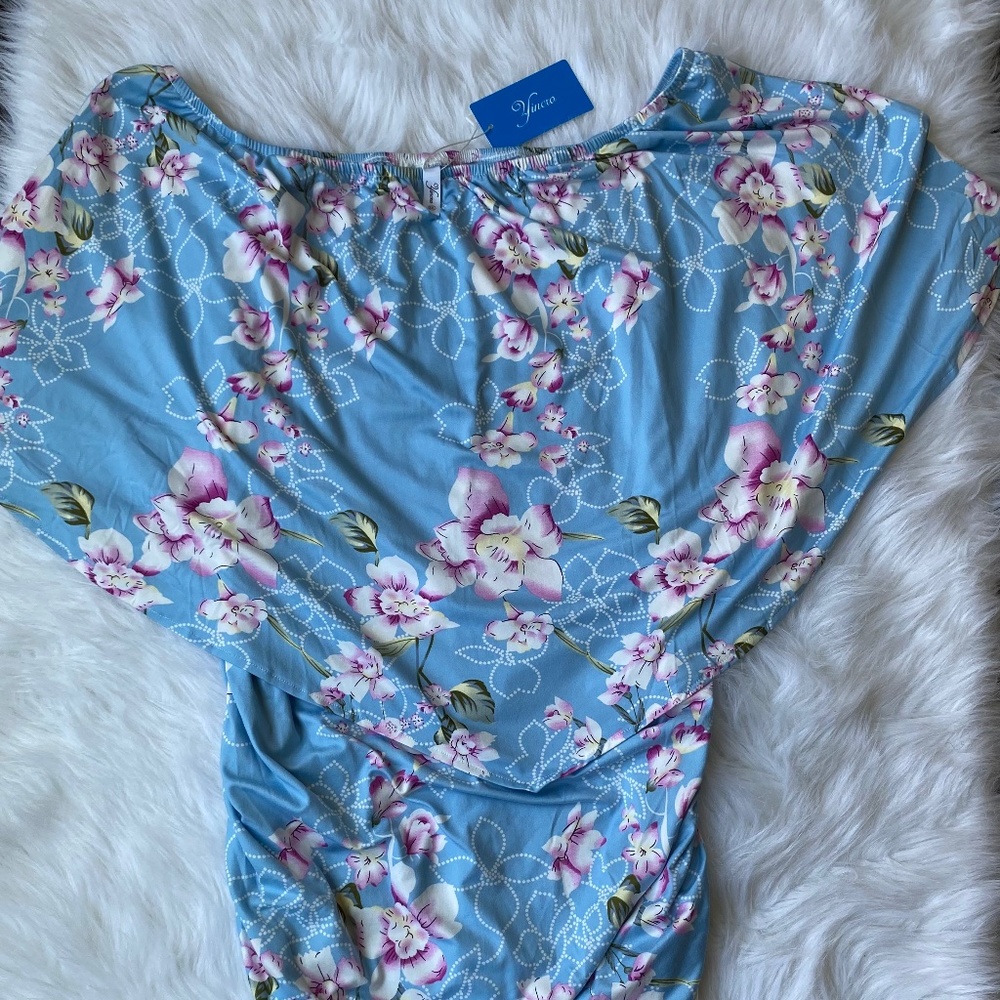 New Floral Off Shoulder Dress Size 2XL